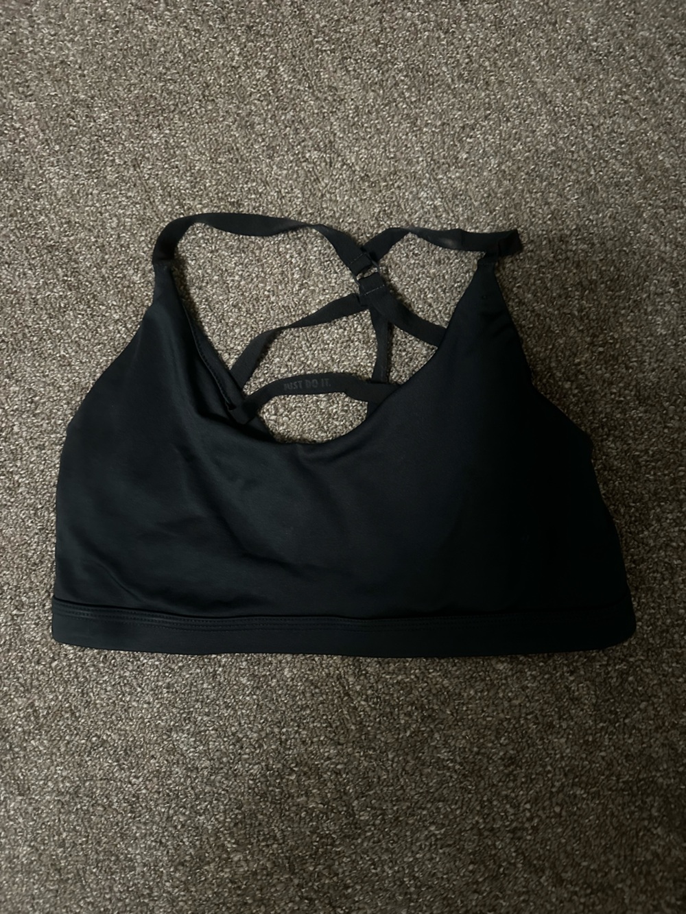 Nike Black Strappy Sports Bra with Crisscross Back